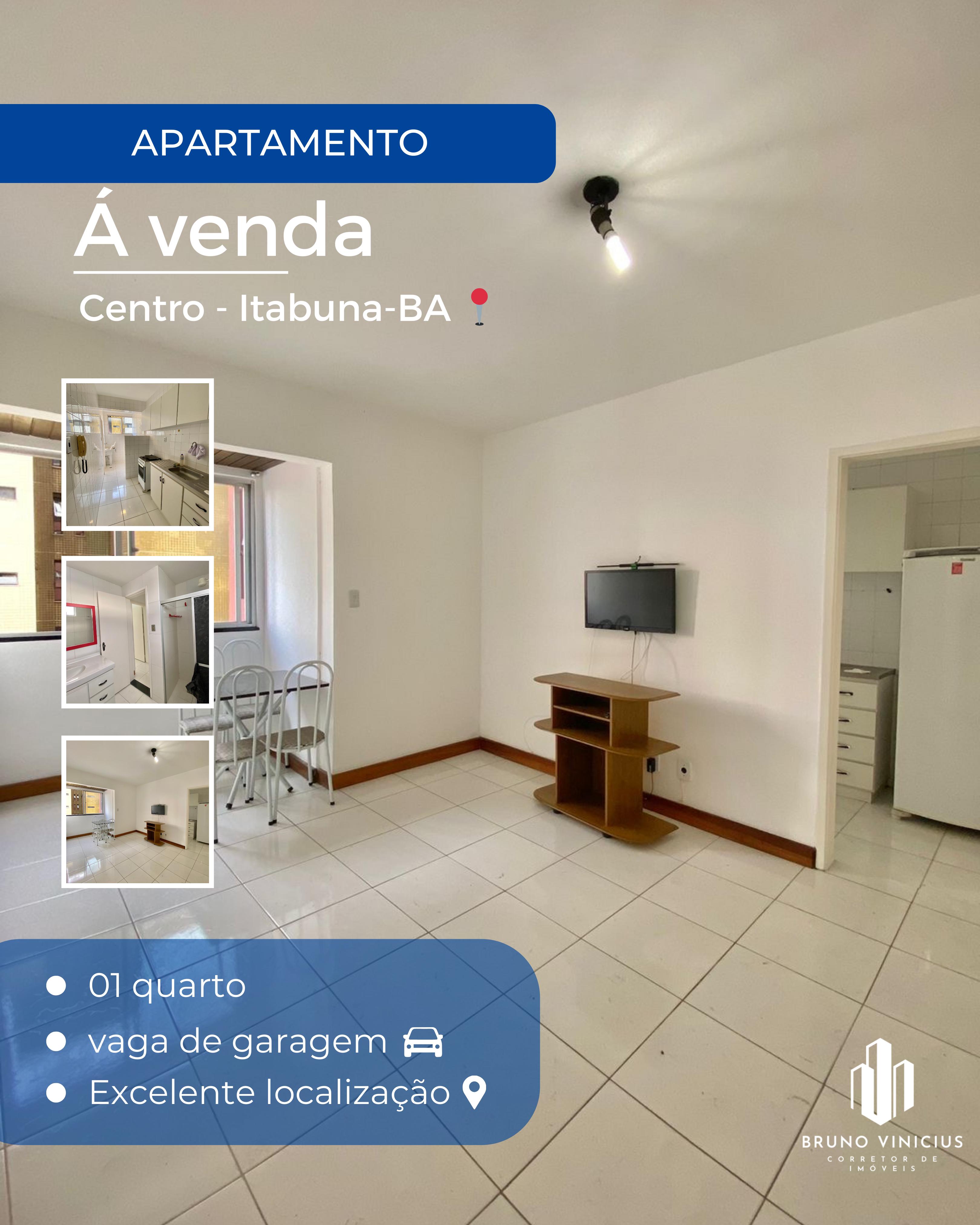 Apartamento com 71,73m² à venda no Edifício Gemini, localizado no Centro - Itabuna/BA